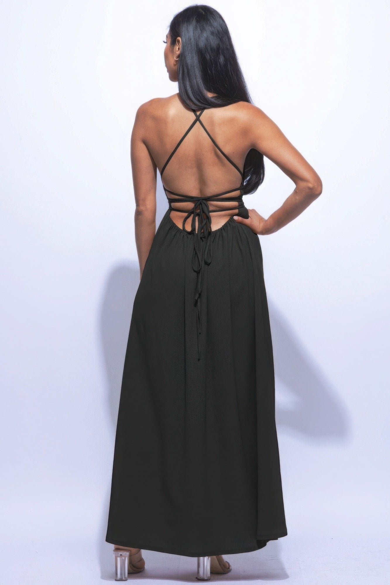 Side Slit Maxi Dress ~ 2 Colors